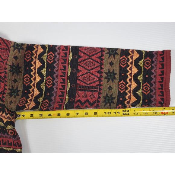 Vintage Asazu Tapestry Aztec Western Boho Tribal Button Up Womens Medium Jacket - Picture 7 of 7